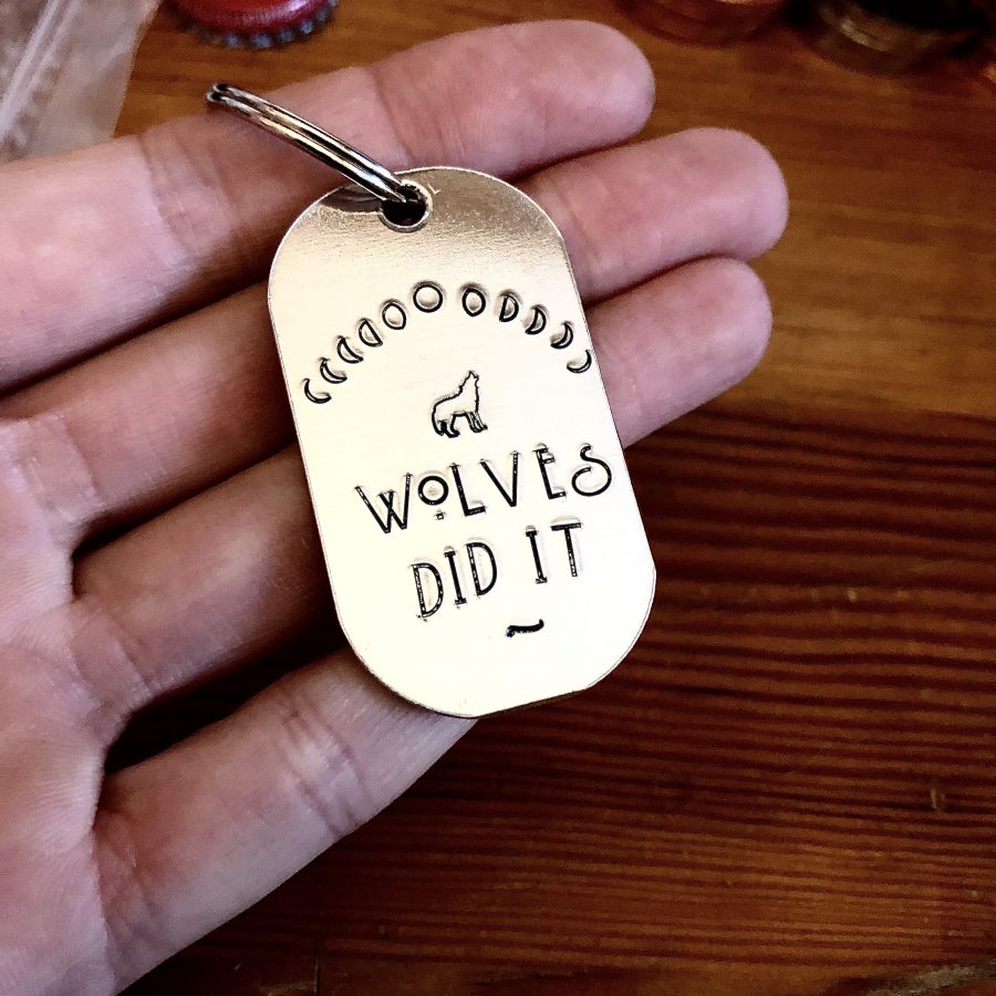 wolves did it keyring