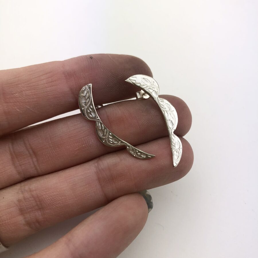 vintage cutlery ear climbers