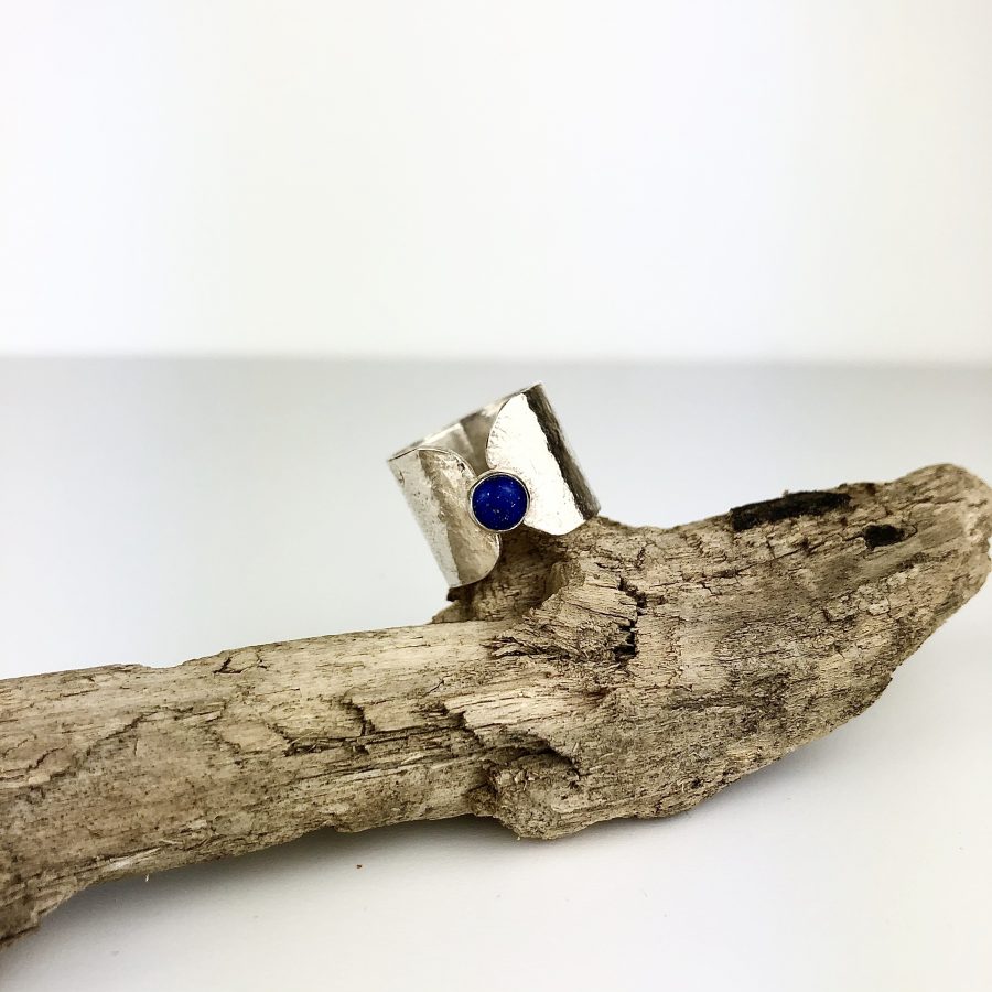 reticulated lapis ring