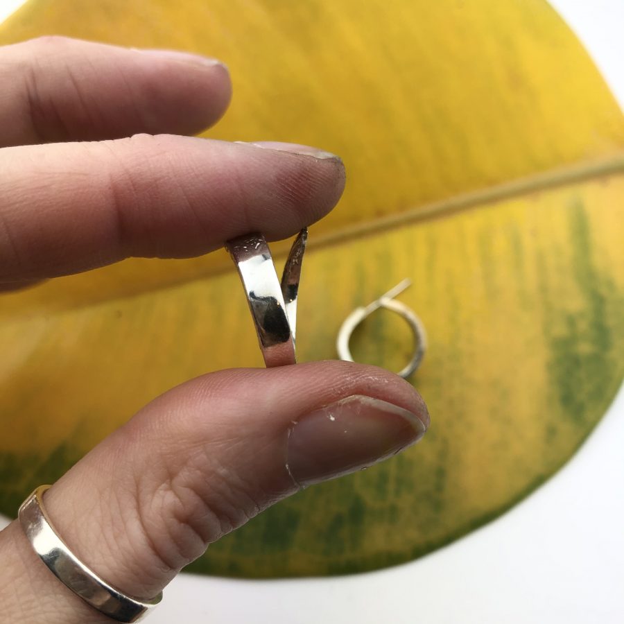 curled fork hoops