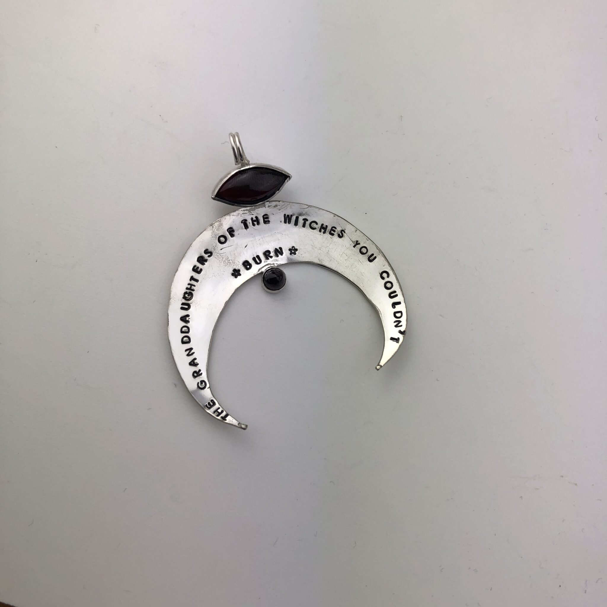 Vintage Cutlery Moon pendant
