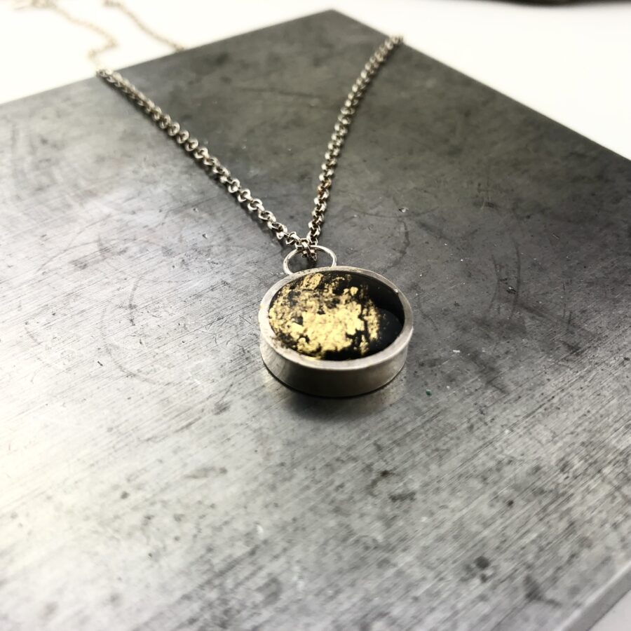 Gold foil Necklace