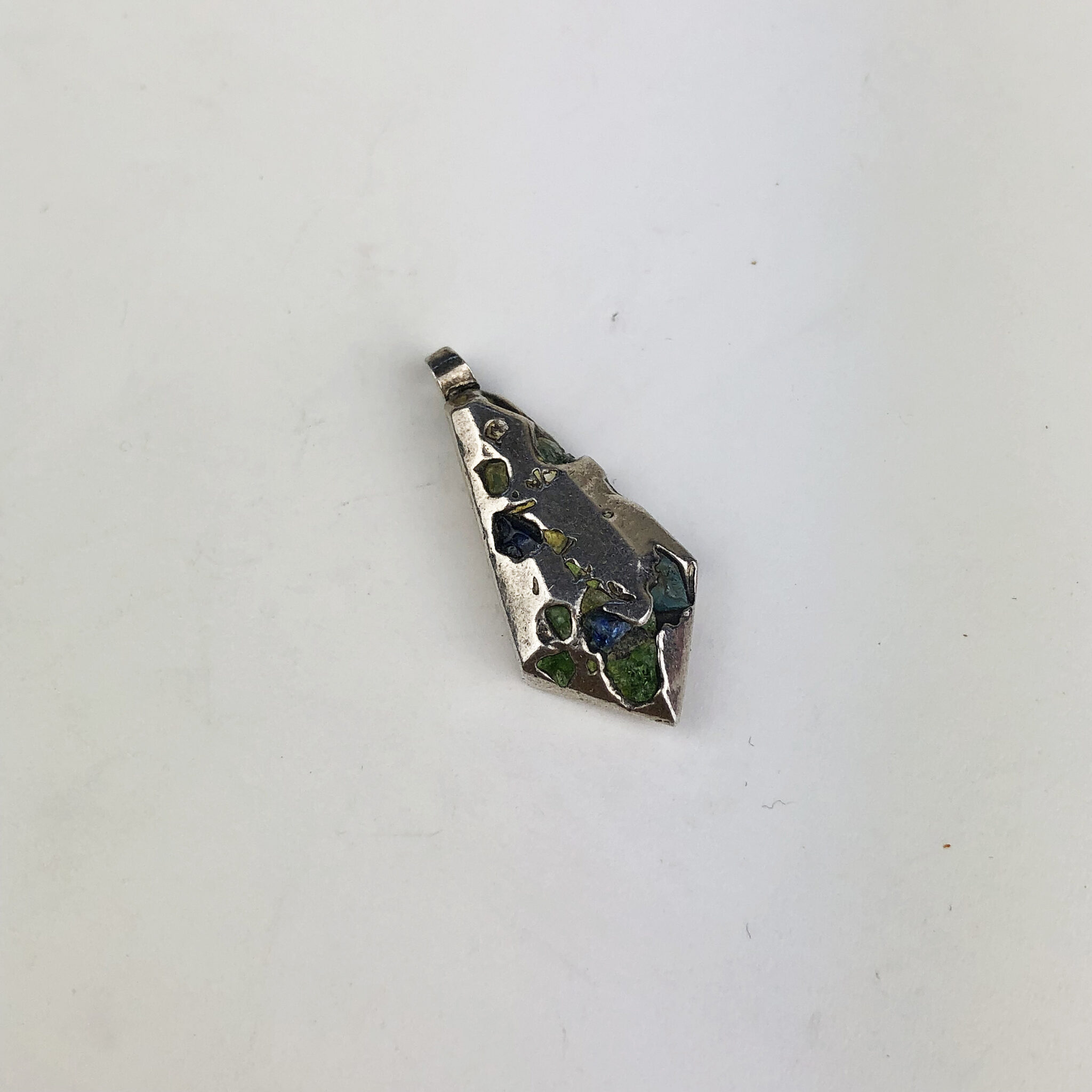 Silver & seaglass pendant