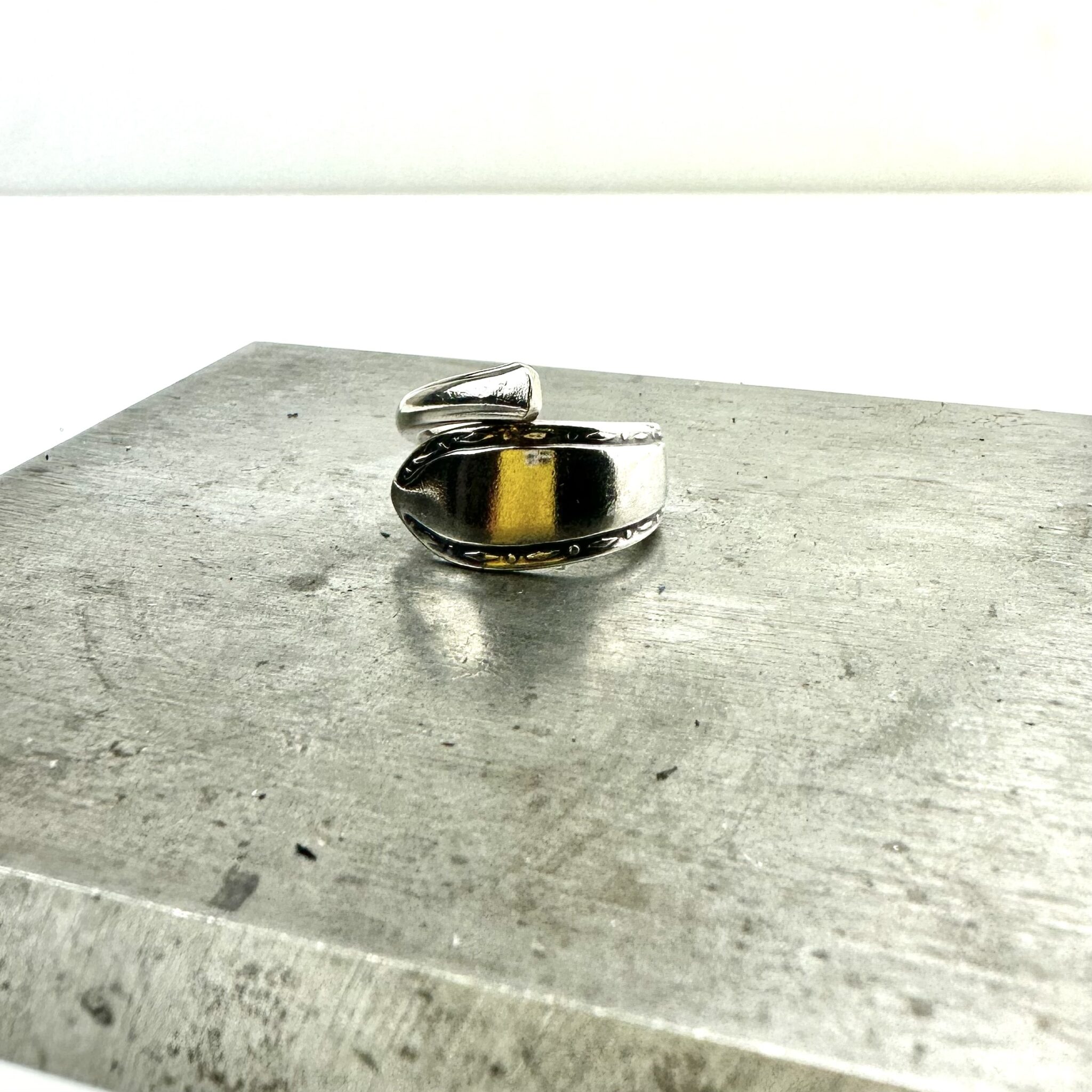 pointed vintage spoon ring