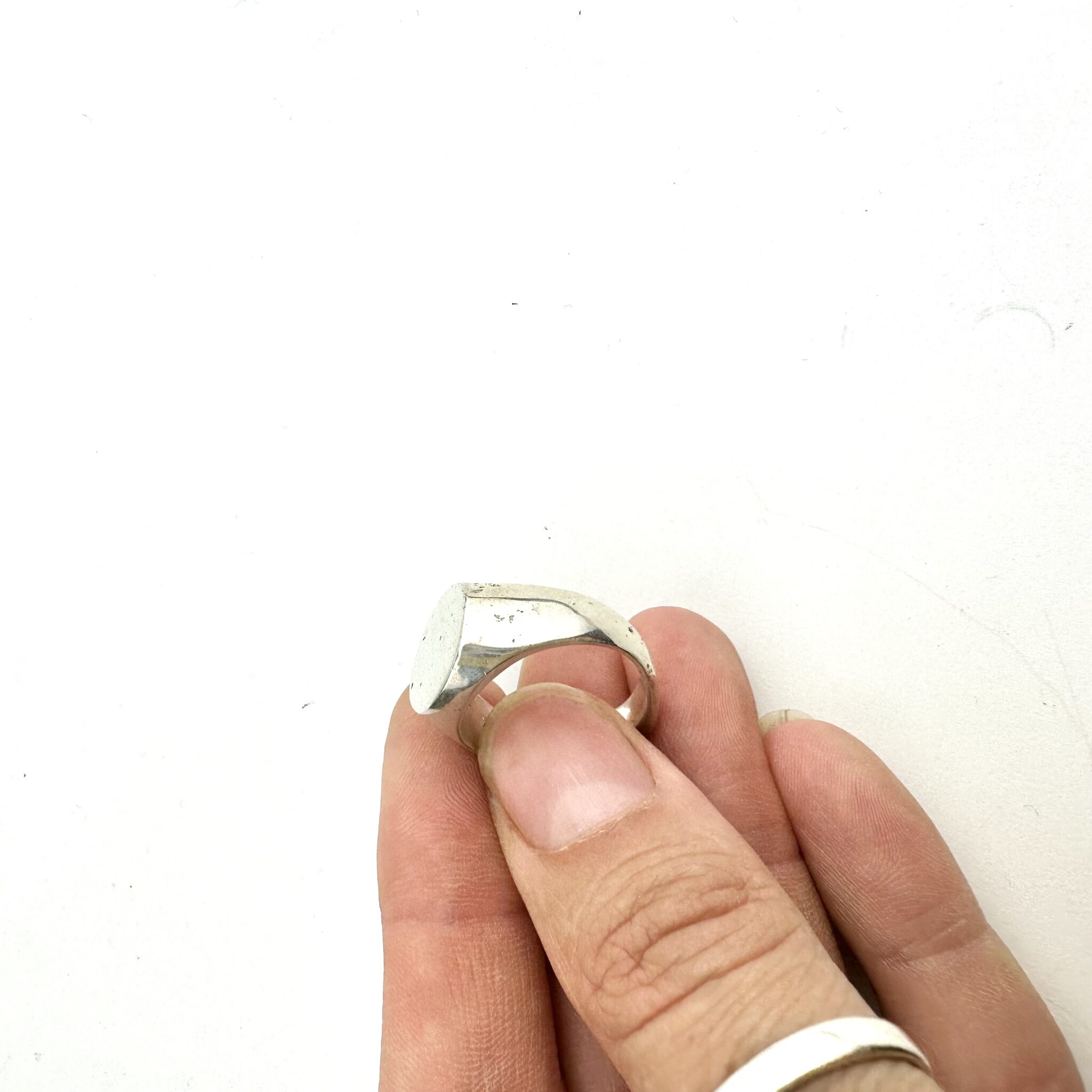 Sterling silver signet ring - Image 2
