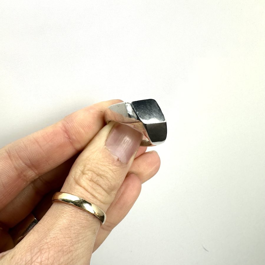 Diamond signet ring