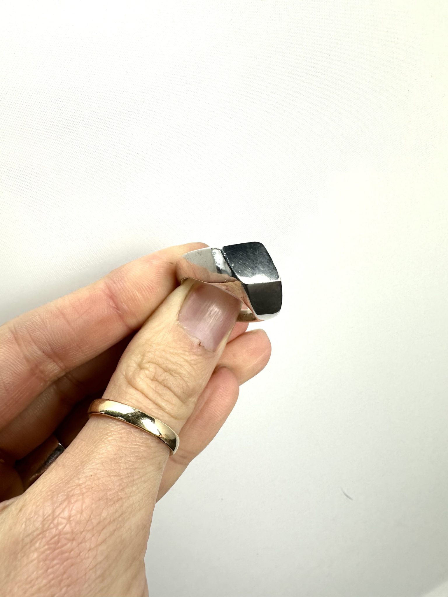 Diamond signet ring