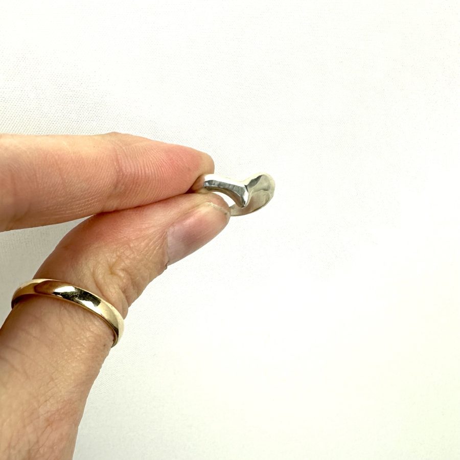 Faceted Wishbone Ring