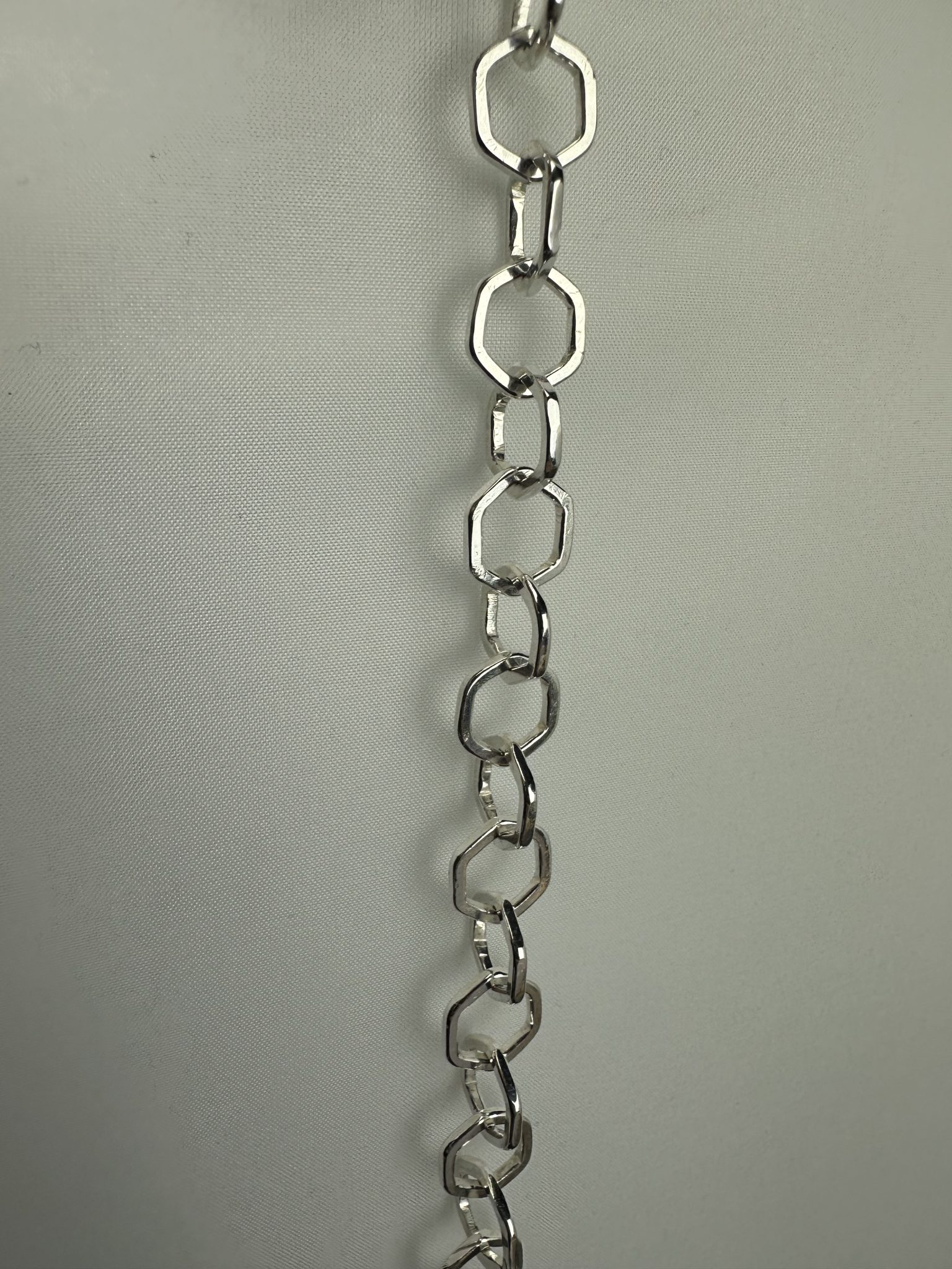 hexagon link chain bracelet